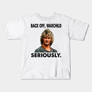 Back off seriously movie face art Kids T-Shirt